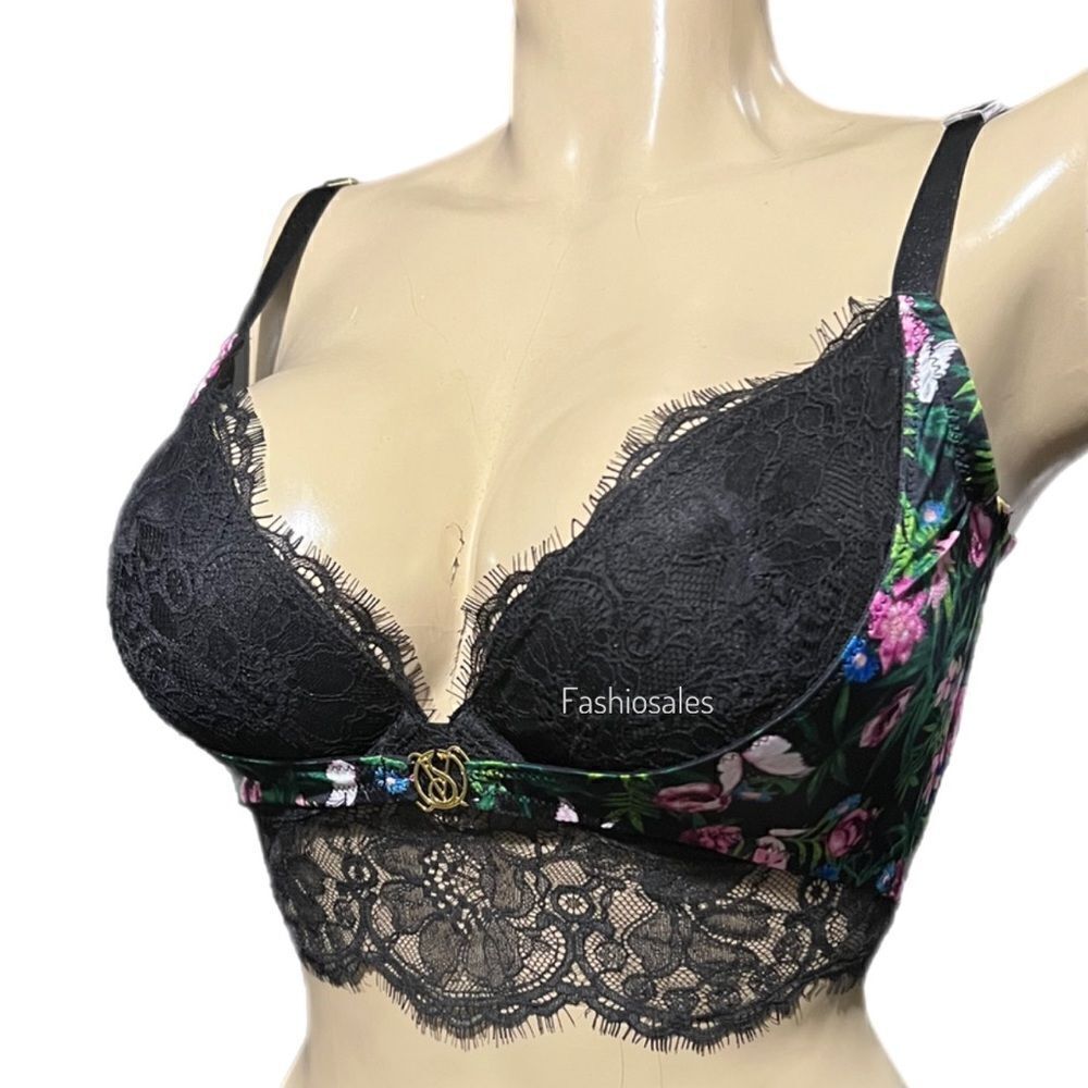 Victorias Secret So Obsessed Unlined Sexy Corset Top Bustier bra Moonlit Garden